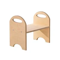 Tritthocker (Holz) - Natur (gewachst)